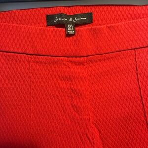 Jasmine & Juliana Red Textured Slacks Size 2